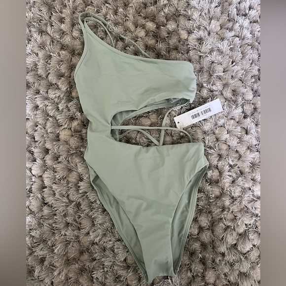 Jonathan Simkhai Stormi Strappy Solid One Piece - Picture 8 of 8